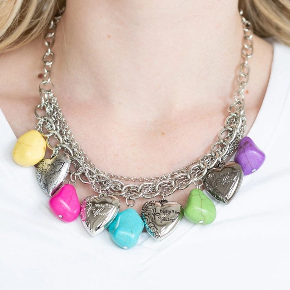 change of heart multi necklace paparazzi